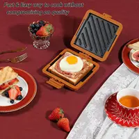Microwave Toaster Sandwich Maker Quick and Time-Saving Microwave Toaster No Electricity Required Wireless Dishwasher Safe 1