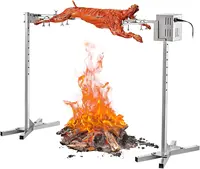 46‘’Electric BBQ  Grill Kit, 125LB Pig Spit Grill, 32W Universal Kit for Grill, Pig  M 1