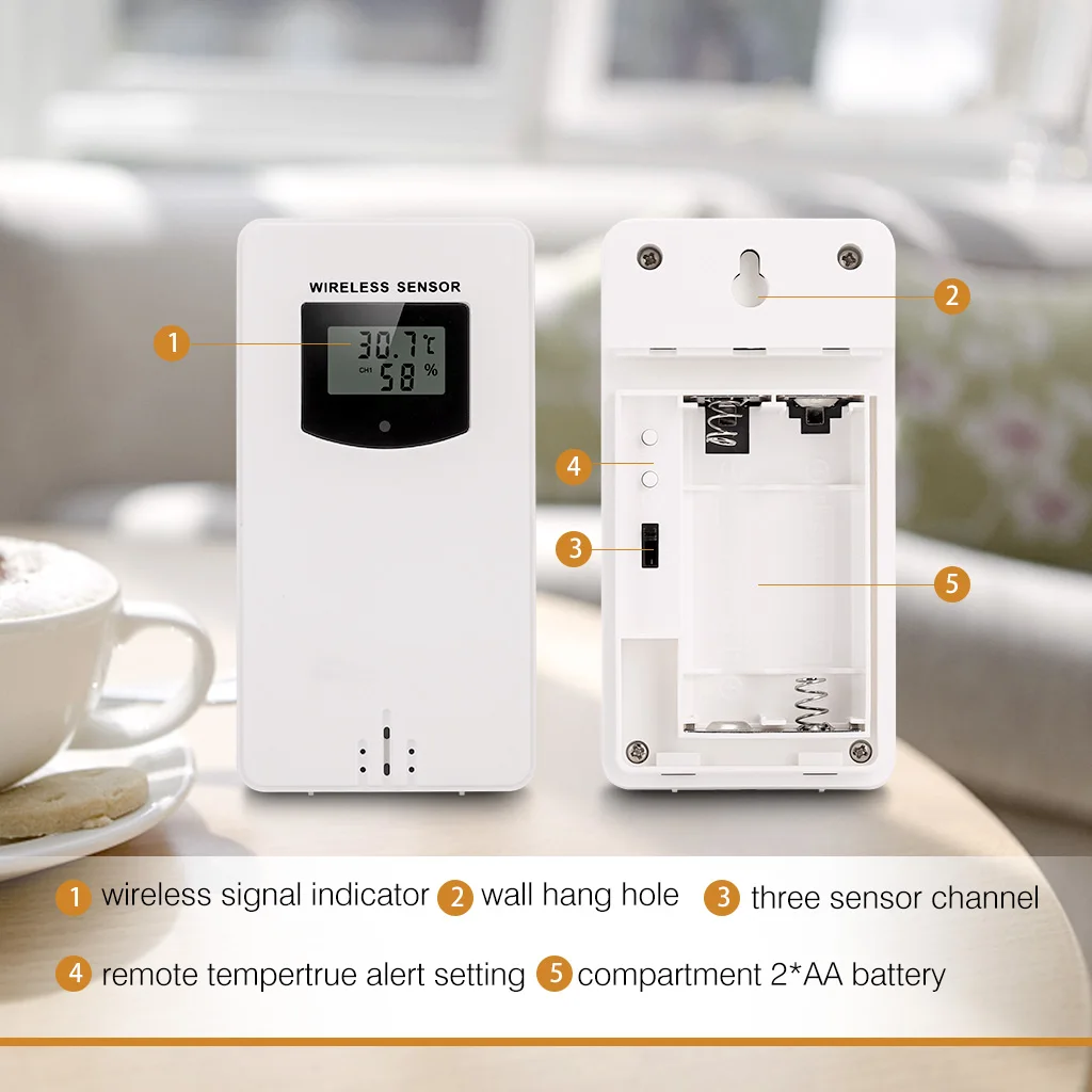 KETOTEK Draadloos weerstation Binnen Buiten Weersvoorspellingsstation met buitensensor Digitale temperatuur- en vochtigheidsmeter kopen vanaf een prijs van 43