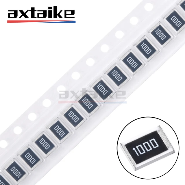 50PCS 1% 1812 0R - 10M SMD Resistor 3/4W 4.7 10 22 47 51 68 75 82 100 150  220 330 470 510 680 750 910 Ohm Ω 1K 2.2K 10K 100K 1M - AliExpress