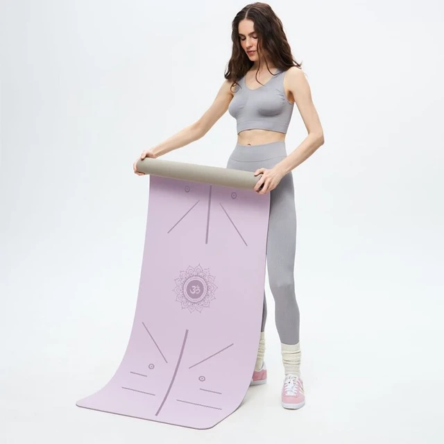 Yoga Mat, Thick Non-Slip With Alignment Lines