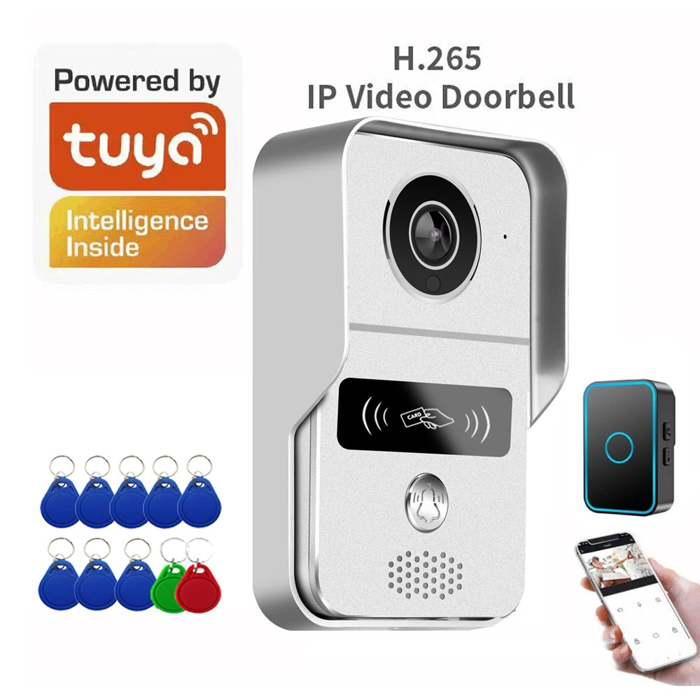 Smart Doorbell Wifi Video 1080p Hd Camera Android/ios Phone