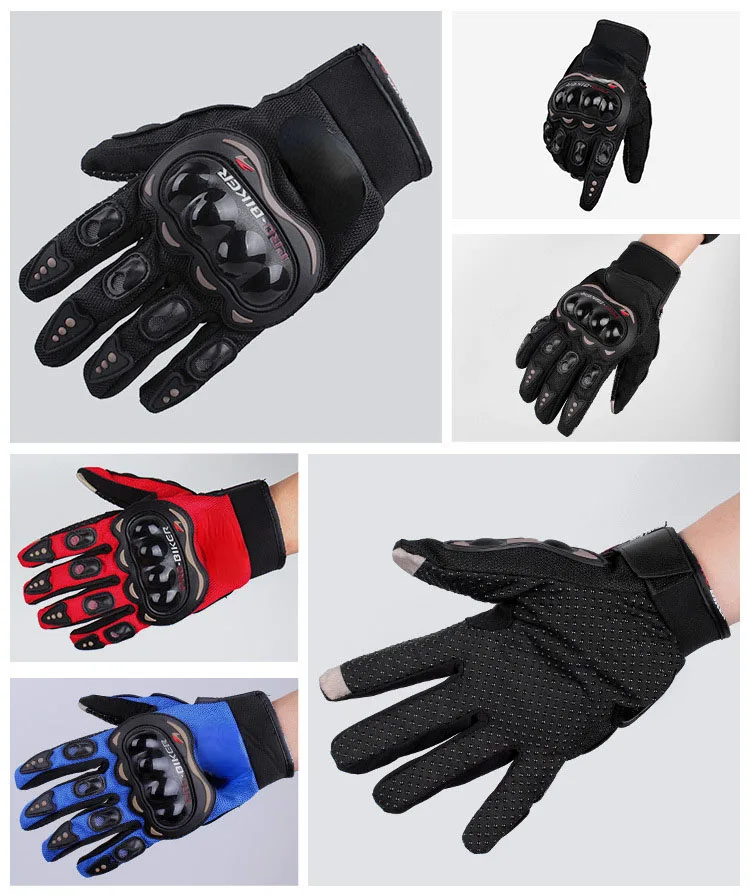 Motorcycle Gloves Men's Breathable Closed Finger Racing for Outdoor Sports Crossbike Riding bicicleta cycling gloves