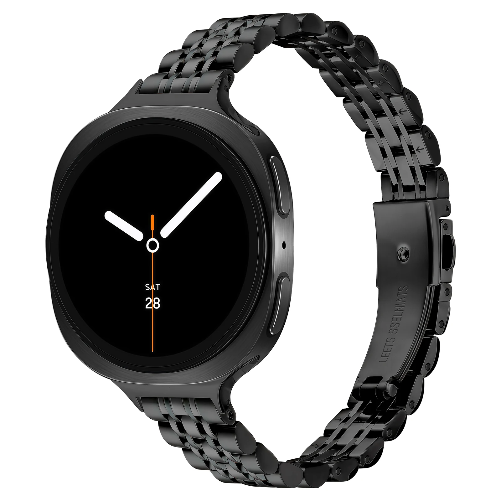 Elegant Stainless Steel Watch Strap - Metal Link Bracelet