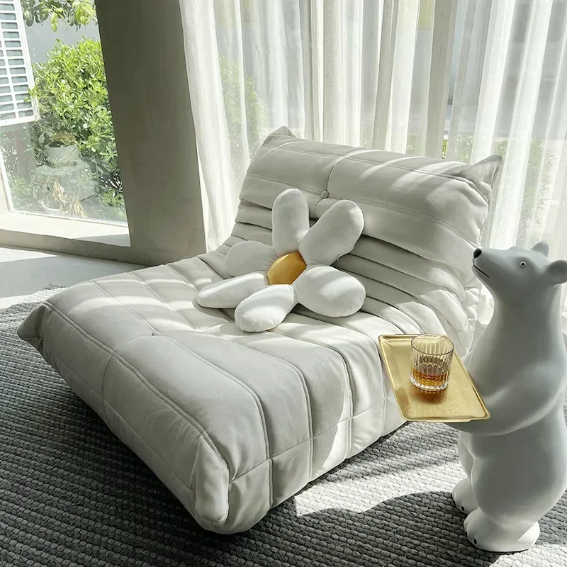 Caterpillar Sofa Simple Tatami Single Sofa Casual Lazy Living Room Recliner Celebrity Balcony Rocking Chair Furniture