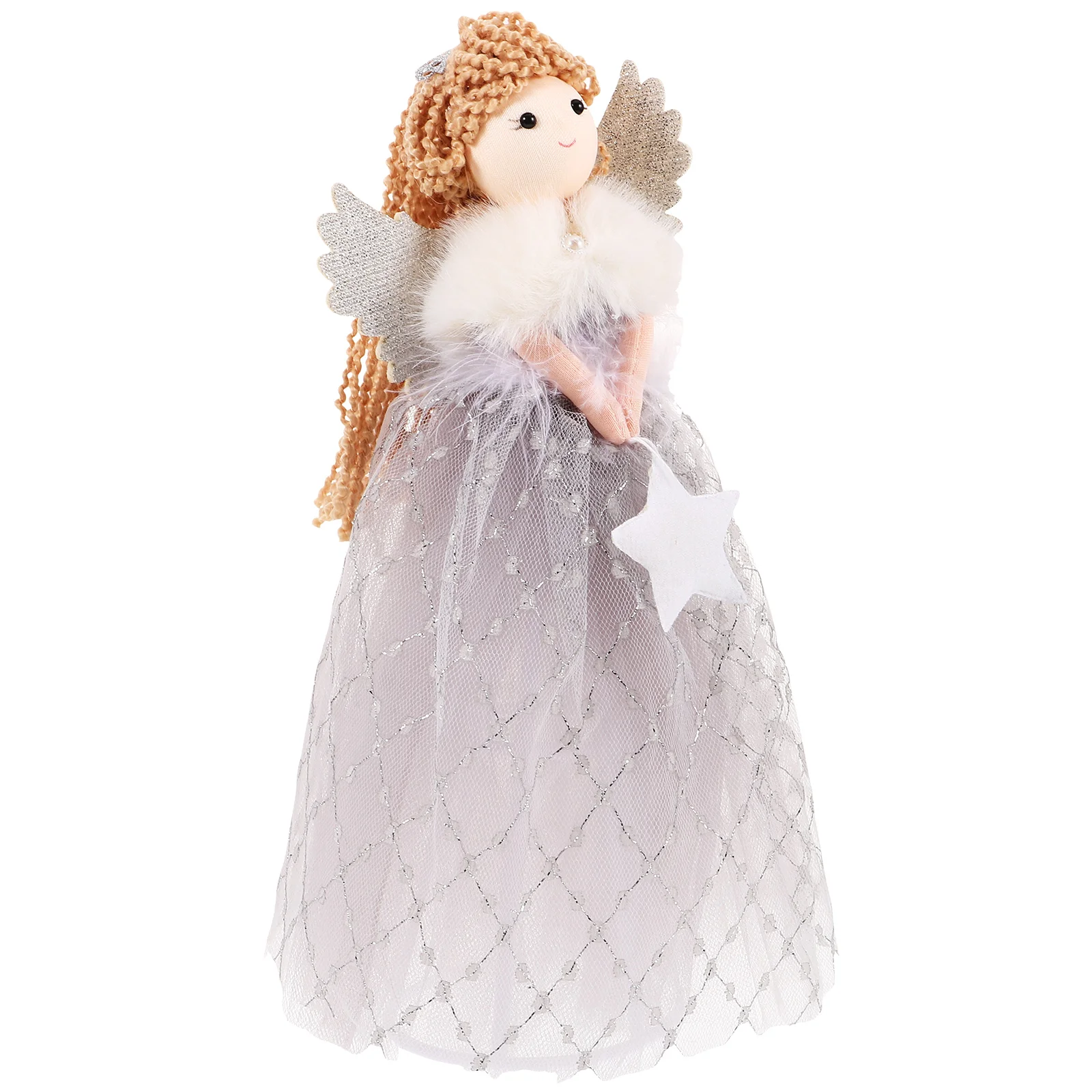 

Christmas Tree Angel Decoration Top Star (gold) Figurines Wedding Sculpture Statue Decorations