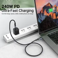 240W USB C to USB C Fast Charging Cable, 39.37IN Braided with 8K Video& 40Gbps Speed for iPhone 15Pro/Max Samsung Galaxy S22/23 - Image 3