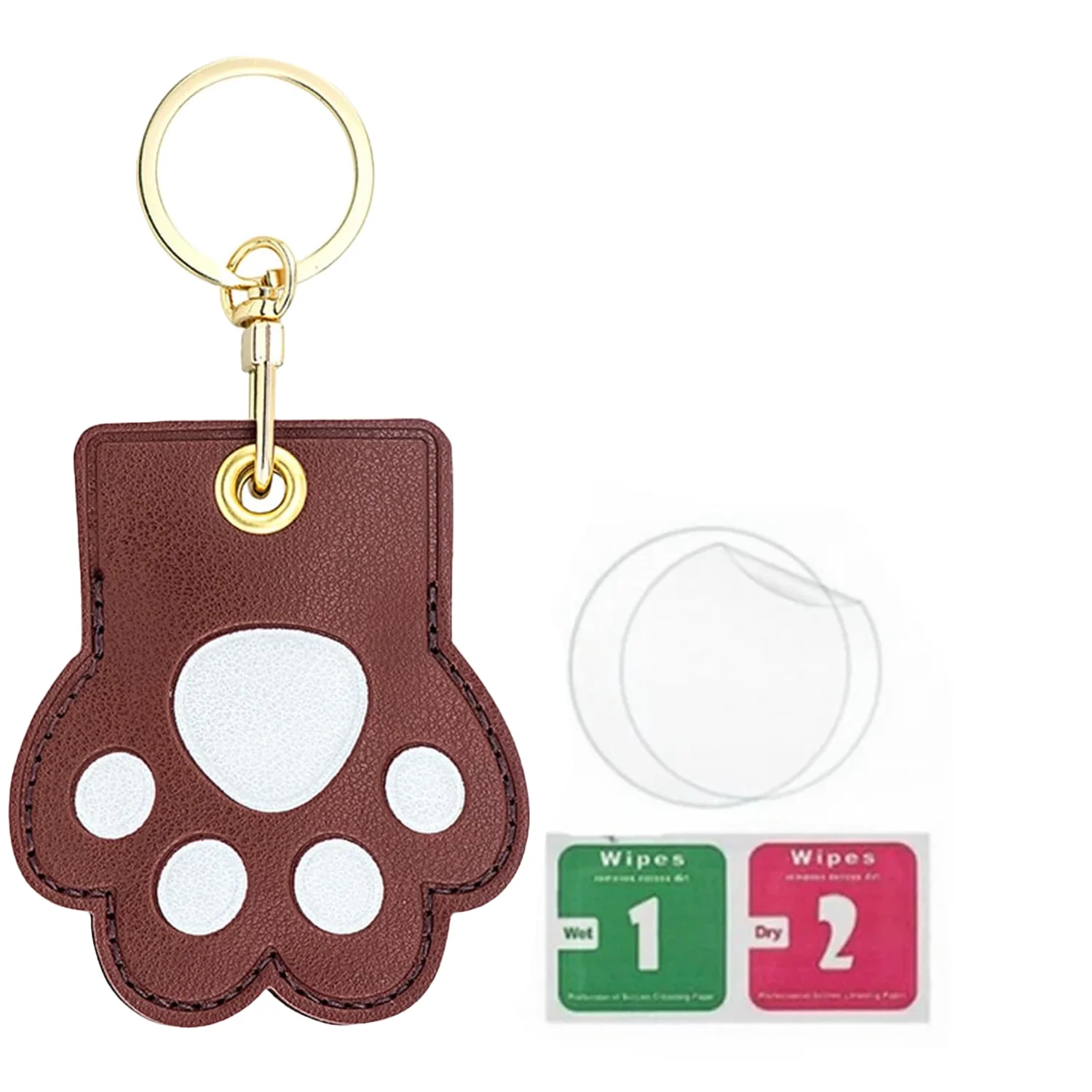 Premium Leather Keychain with Braided Rope - Protective Cover and Anti-Scratch Design