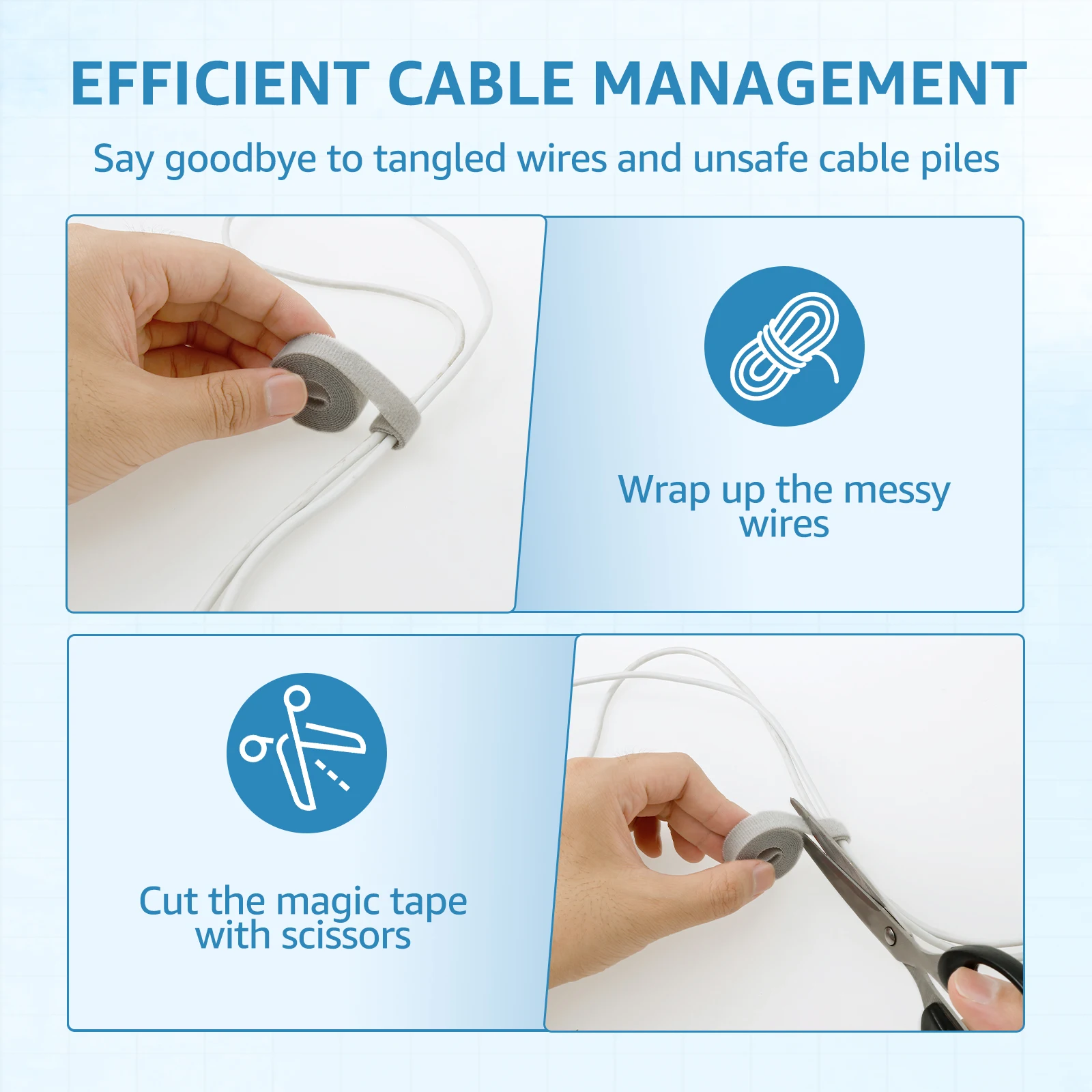 ABS Book Shape Cord Organizer Cable Management Box