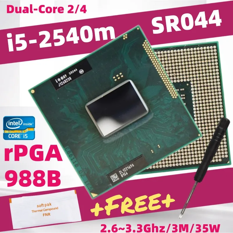 Core I5 2540m 2520m 2410 2430 I3 2310m 2330m 2350m 2370m Dual-core Cpu ...