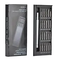 25-in-1 Precision Screwdriver Set – Magnetic T5/T6/T8 Bits, Non-Slip Aluminium Handle, ABS Case for MacBook/PS5/iPhone/Electroni