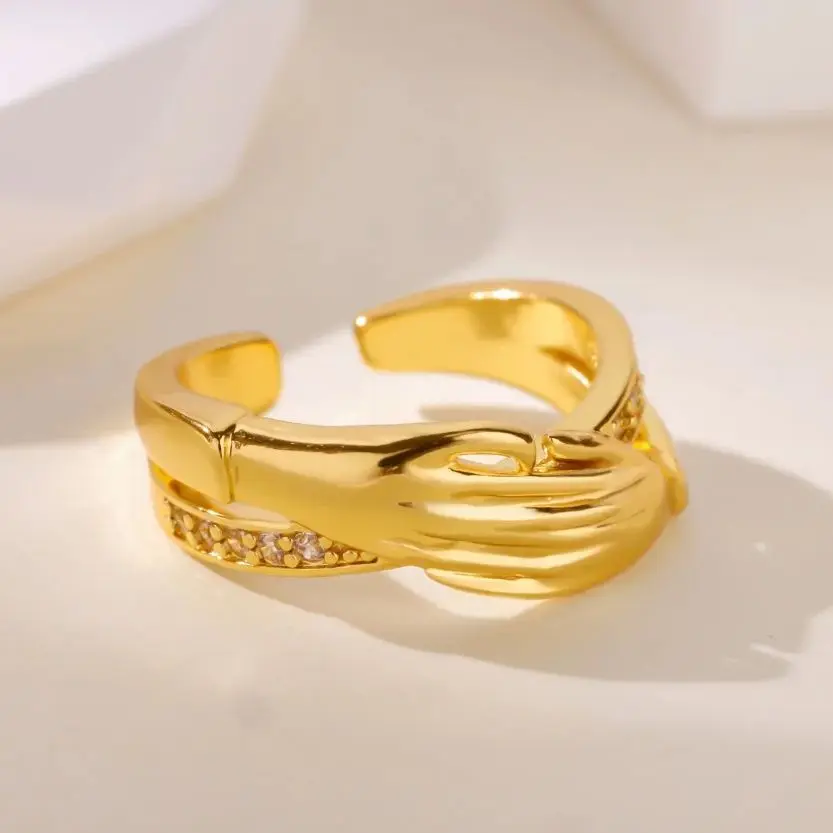 Zircon Couple Ring Wedding Aesthetic Jewelry