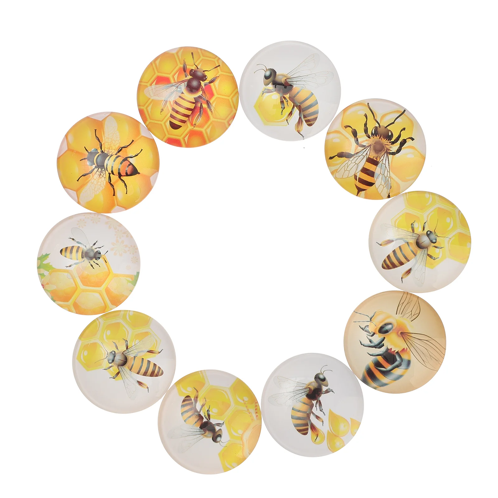 

25 Pcs Glass Fridge Magnet Home Accents Decor Refrigerator Magnets Decorative Household