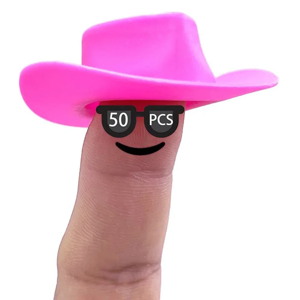 Cappello da bottiglia per festa nella giungla Mini con ghirlanda Piccoli cappelli da cowboy per tiratori Giochi di imazione Decorazioni per case delle bambole Decorazioni per cappelli da cowboy  15