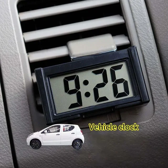 Mini Digital Clock Large Screen Car Dashboard Electronic Clock Self-adhesive Mini Clocks Durable Car Clocks For Truck Dashboard