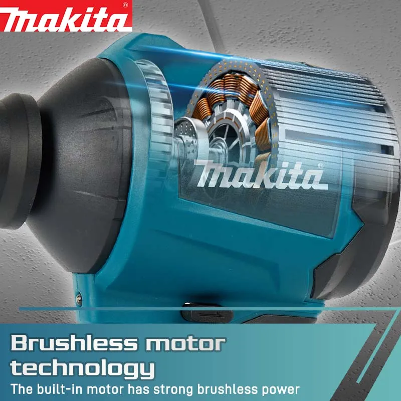Makita18V DAS180 Brushless Lithium Battery Blow Air Inflator 400W power 200m/S wind speeddust collector herramientas el&eacute;ctrica