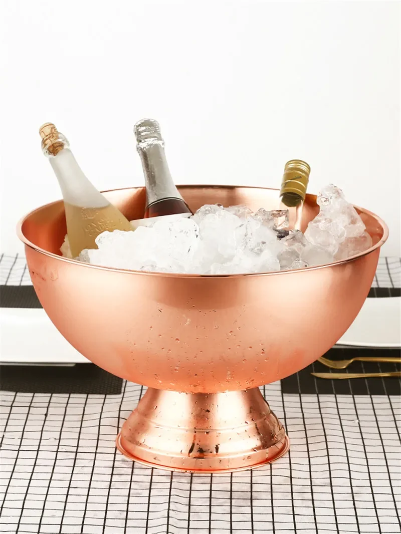 304 stainless steel Deer Head ear Wall Champagne Keg Double Wall Food Grade Red wine beer Ice Bucket Bar Supplies