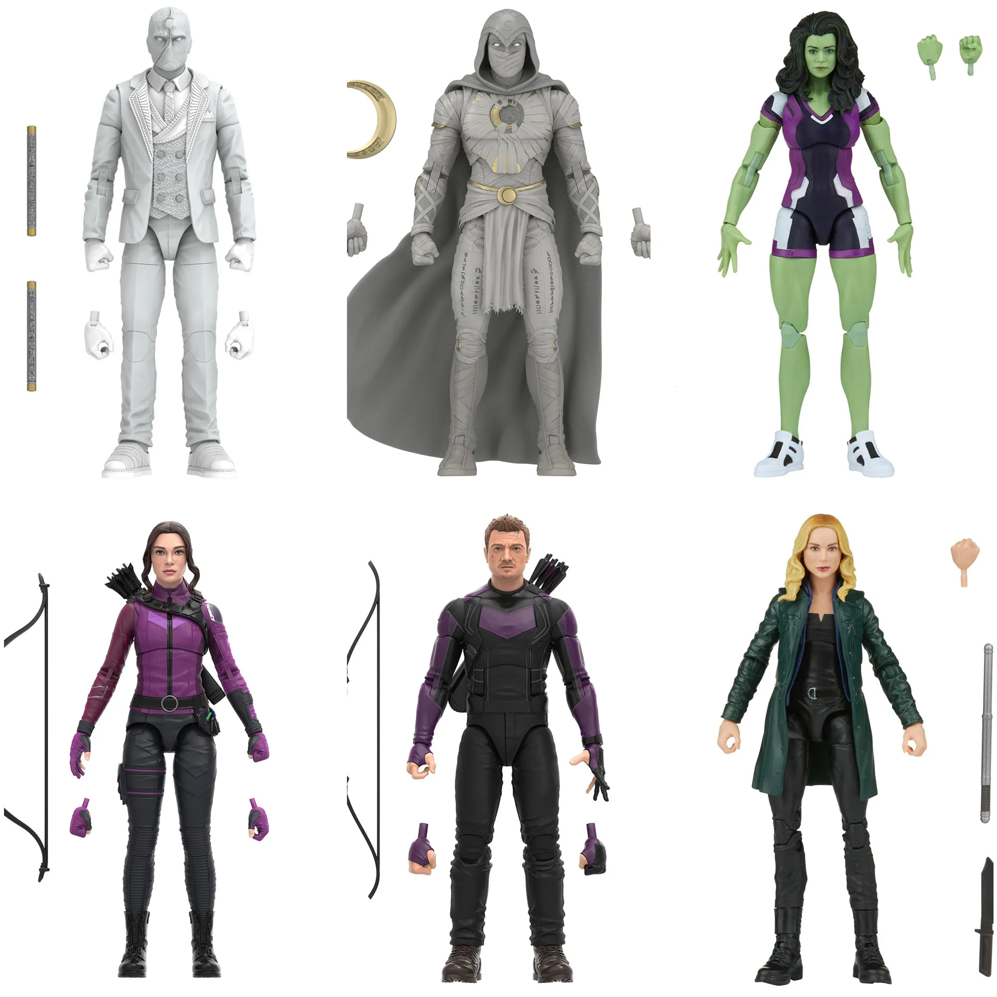 

6" Ml Moon Knight Mr.knight Lady Hawkeye Kate Bishop She-hulk Sharon Action Figure Infinity Ultron Baf Wave Toys Spot goods