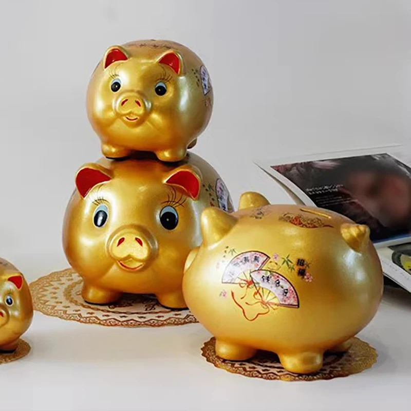 

Treasure Chest Piggy Bank Money Saving Organizer Saving Piggy Bank Cute Lucky Alcancias De Ahorro Decorative Furniture