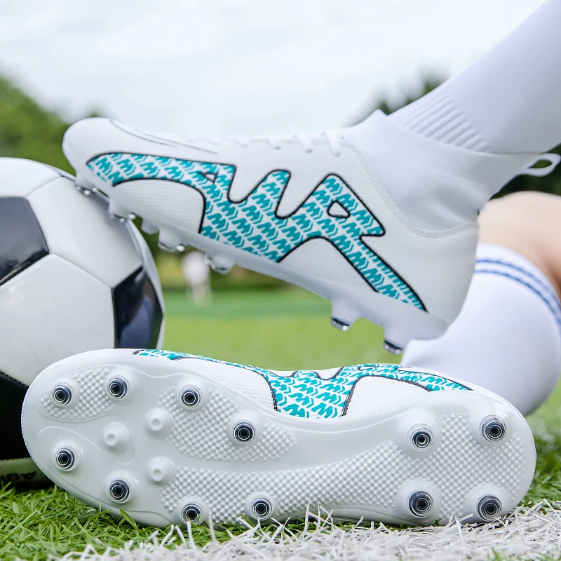 Football Shoes Men's Soccer Shoes Children's Football Boots TF/FG Outdoor Grass Proffesional Anti-Slip Soccer Shoes Sneakers