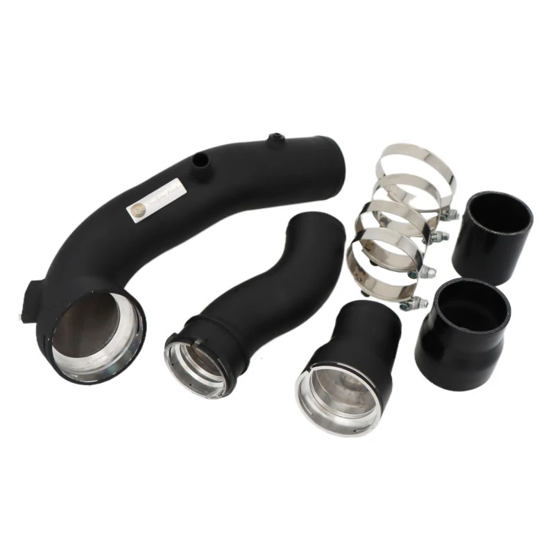 Kit De Tubo De Carga (Charge Pipe) Y Refuerzo Para BMW N55 535i, 640i, 740i (F10, F12, F13) - Rojo