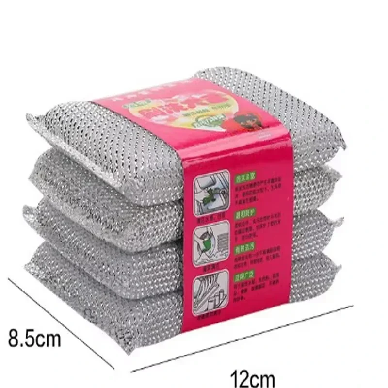 Not Hurt Pot Kitchen Dishwashing Sponge 4/8PCS Does Brush Pot Artifact Household Scratch-free Cleaning Sponge Wipe