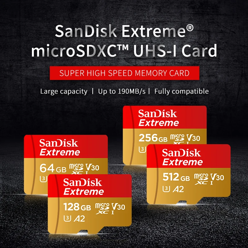 Extreme Microsdxc|sandisk Extreme Pro Microsdxc 128gb-1tb U3