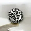 Popular Clothes Buttons Bee Motif Metal Button Fashion Embellishments for Clothing Sewing Accessories Buttons 10PCS/Lot 2