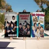 O-one Band Directions Music Cartoon Beach Towel Cute Kawaii Room Decor Bath Girls Children Hand Towels For Bathroom Shower 1