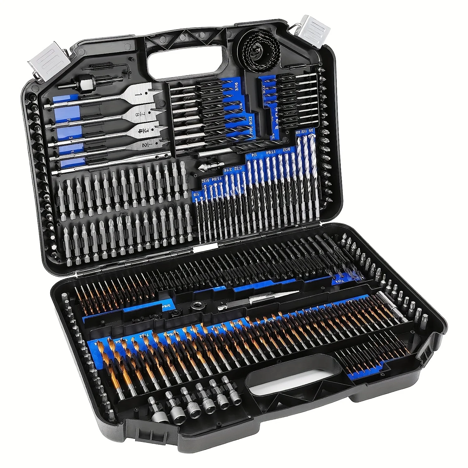 246-Pieces Drill Bit Set,Drill Bits and Driver Set for Wood Metal Cement Drilling and Screw Driving,Full Combo Kit Carrying Case