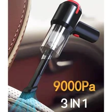 

Portable Compressed Air Blower 3-In-1 Handheld Cordless Air Duster Mini Wireless Car Vacuum Cleaner Cyclonic Suction Home
