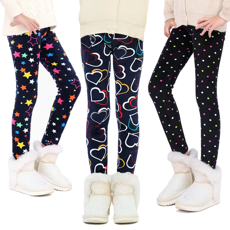 Kids Fleece Leggings Girls Leggings Fleece Girl 10 Years Winter