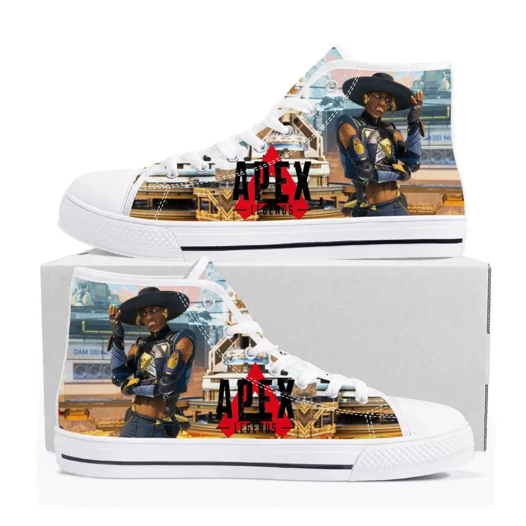 

Apex Legends Seer High Top Sneakers Hot Cartoon Game Mens Womens Teenager High Quality Canvas Shoes Casual Tailor Made Sneaker