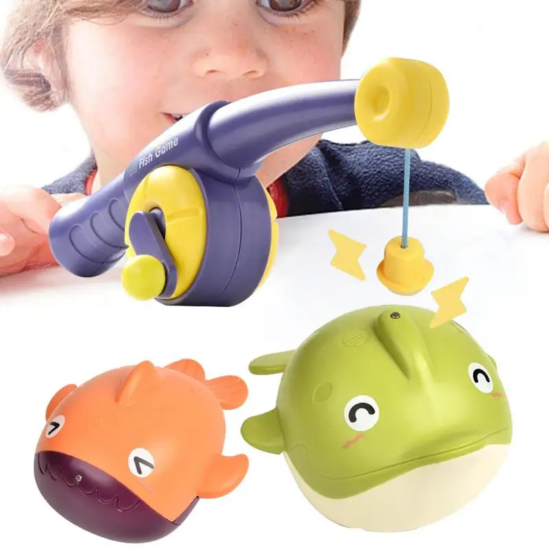 

Summer Children Fishing Toy Set Magnetic Baby Fishing Parent-child Interactive Games Indoor Outdoor Children Puzzle Games