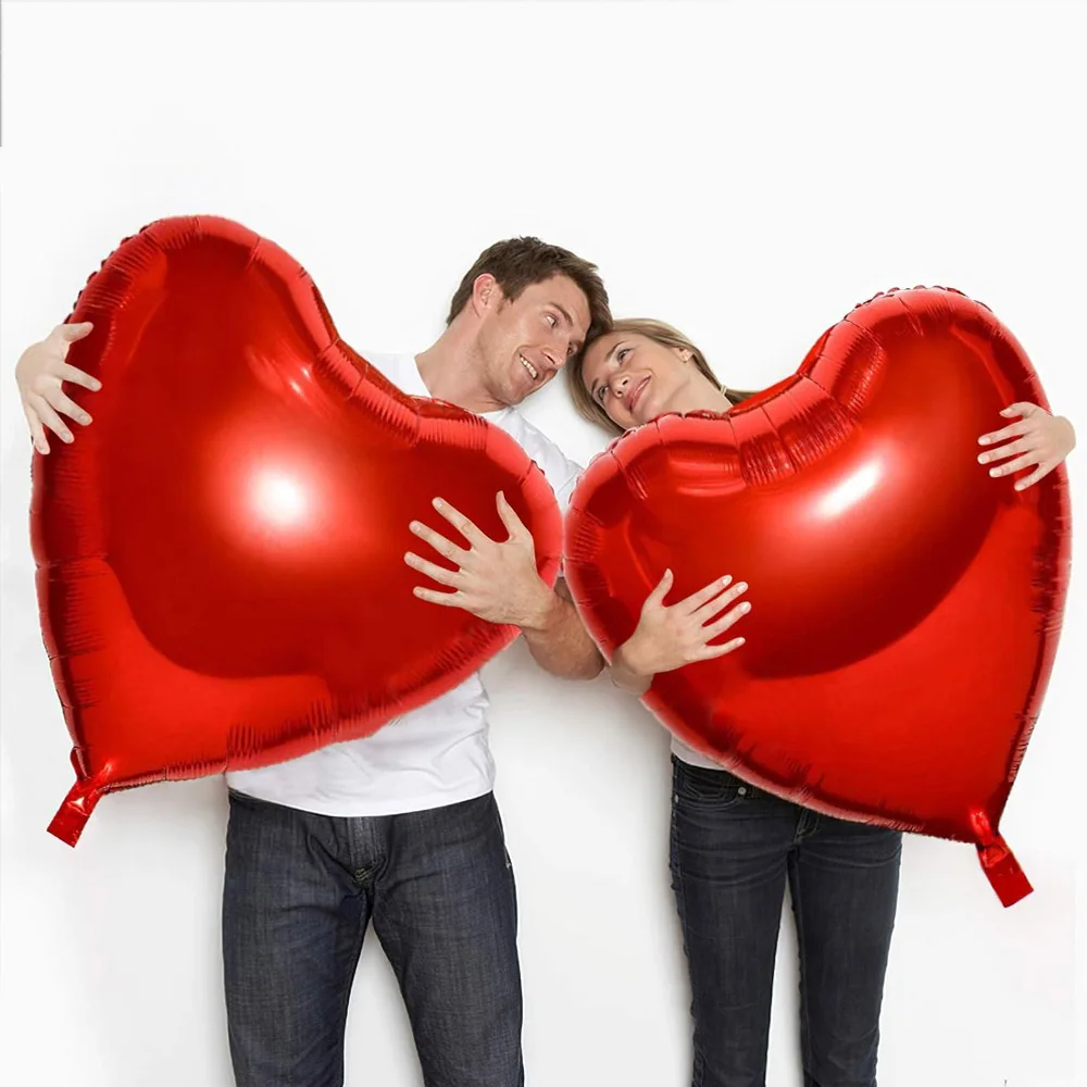 Large Heart Foil Balloons 1