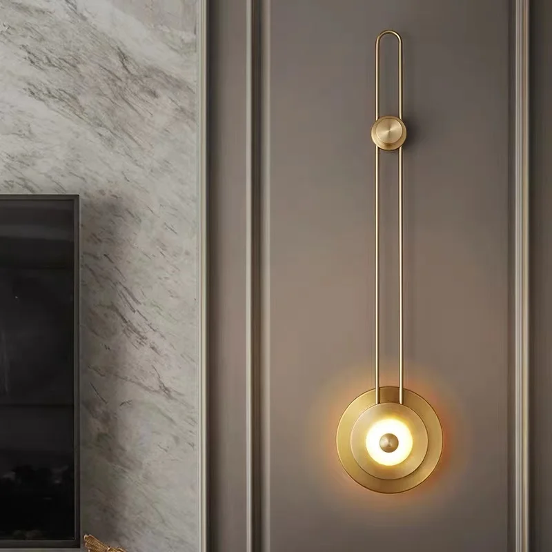 

Living room vertical strip wall lamp modern minimalist creative designer bedroom bedside TV background wall decorative lamp