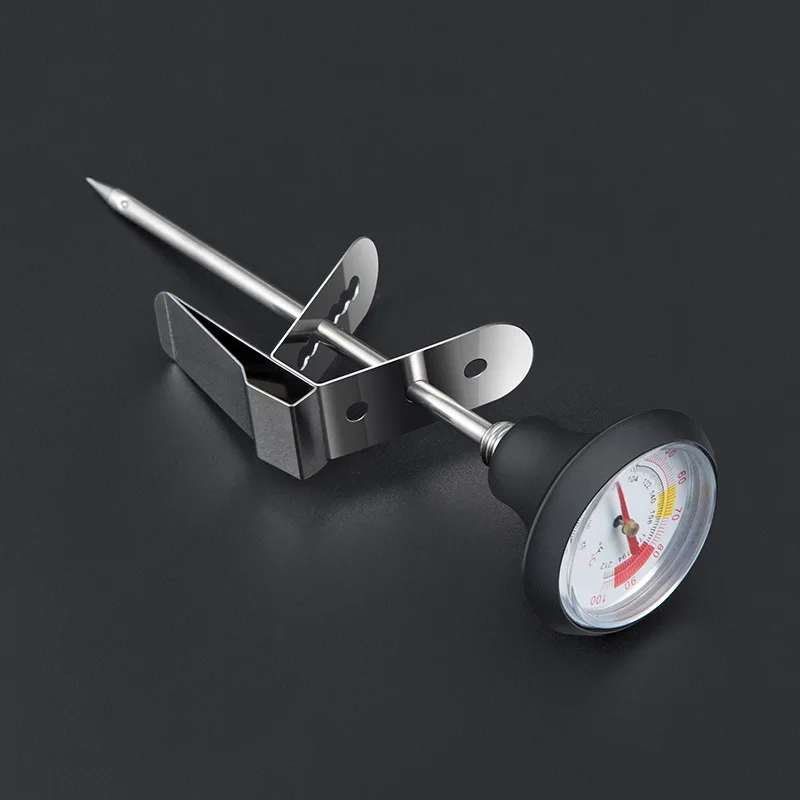 

Hand coffee thermometer Coffee pot with milk latte jar can be clipped stainless steel pointer probe thermometer