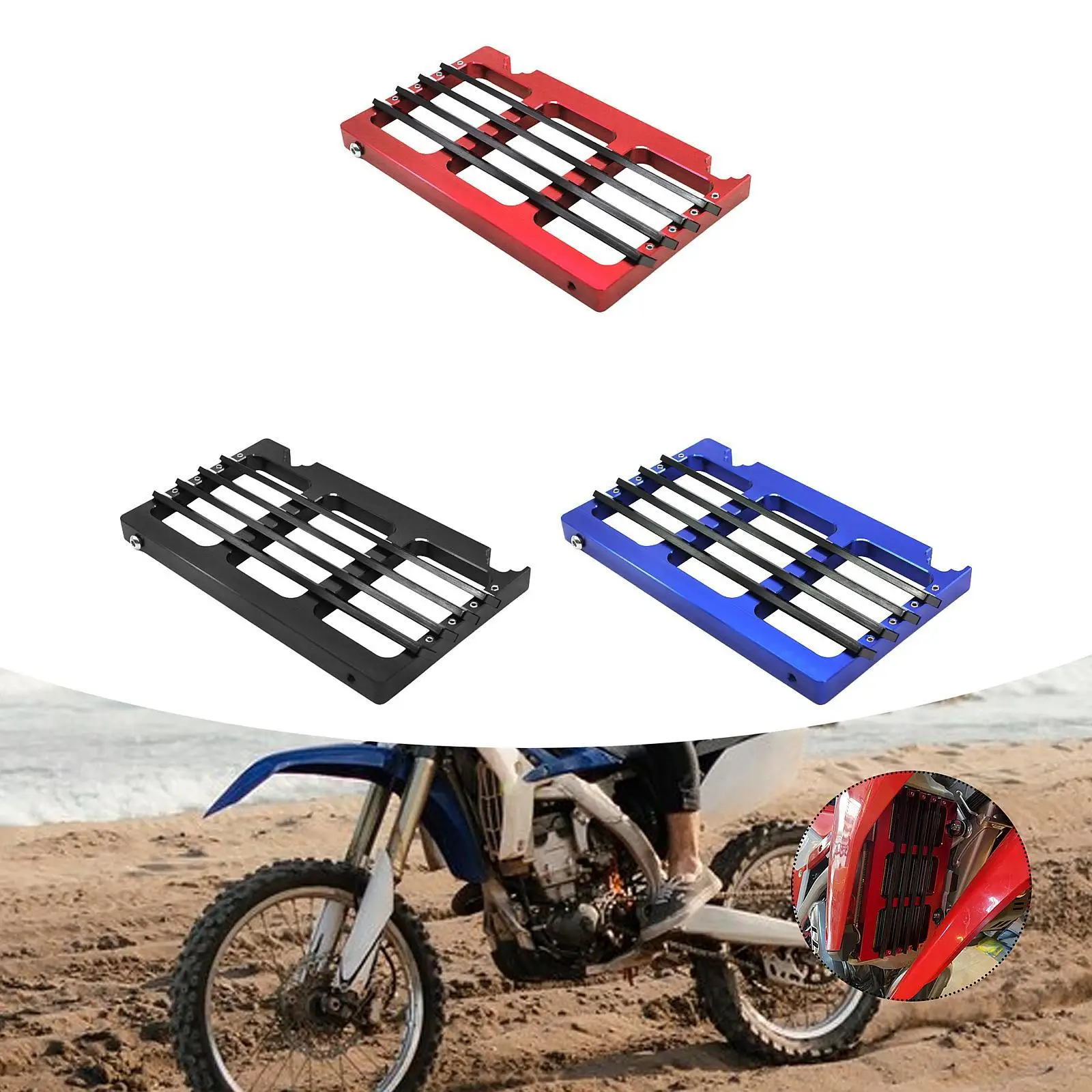 Motorcycle Radiator Grille Guard Cover Cooling Protection Replacement Sturdy Spare Part Water Tank Protector for Crf250L Motorcycle Radiator Grille Guard Cover Cooling Protection Replacement Sturdy Spare Part Water Tank Protector for Crf250L