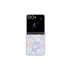 Korean Cute Bow Phone Case with Charm and Hinge Protection - Galaxy Z Flip 7 FE (Only case - Da HDJ)