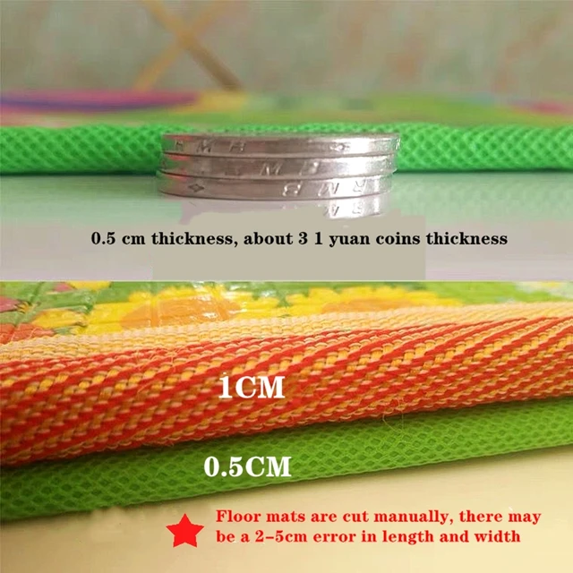 5 Sizes Available Non-toxic Baby Activity Gym Crawling Play Mats Carpet Baby Game Mat for Children's Safety Rugs Folding Sending 4