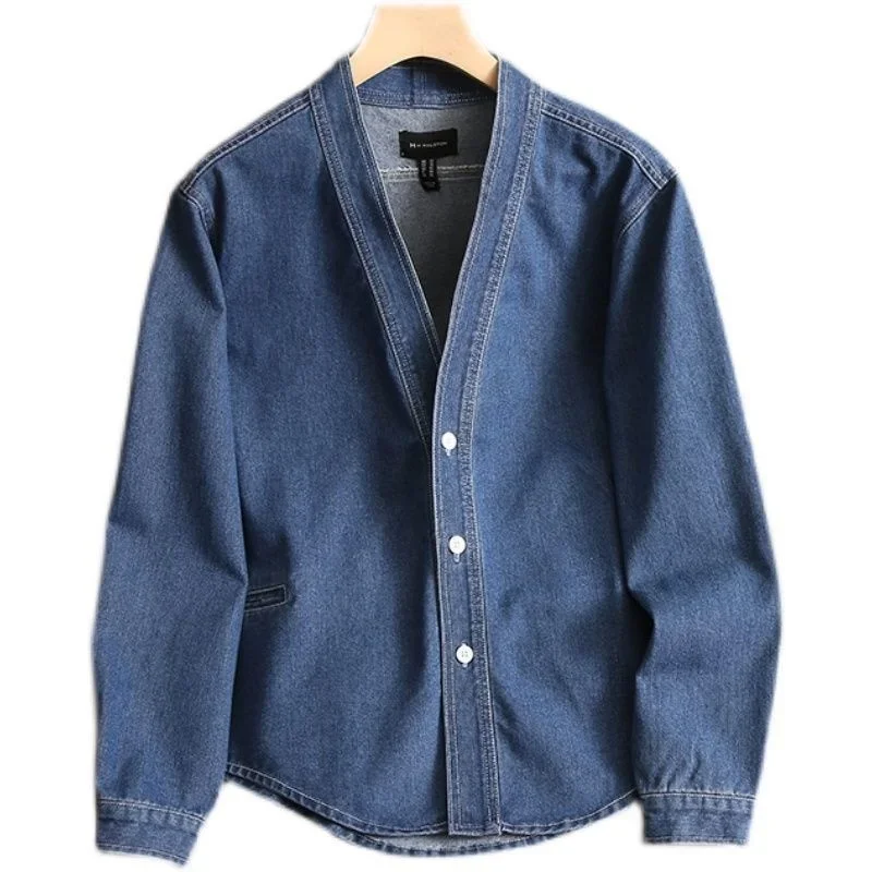 Denim Shirt Men's Spring Wear Design