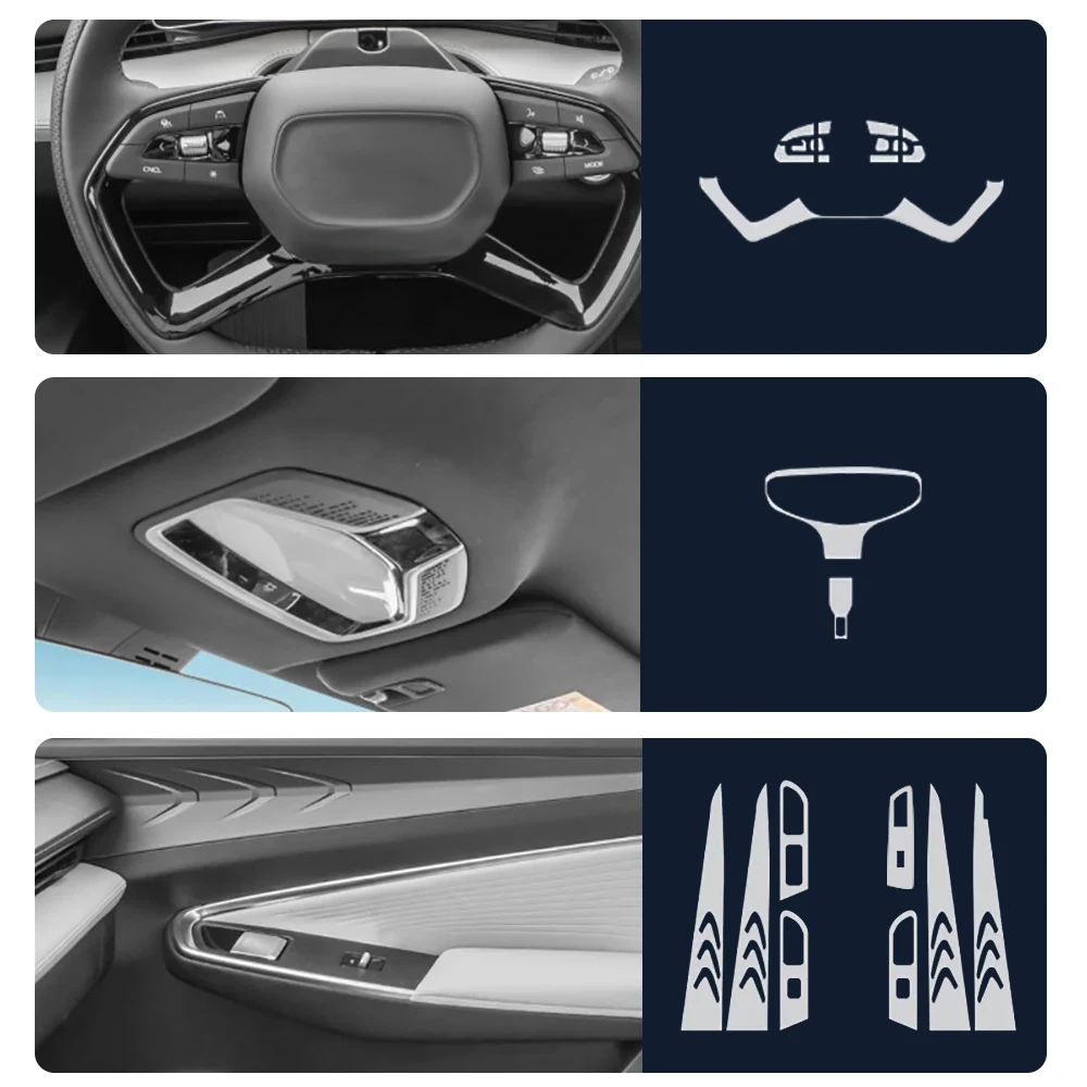 GEELY CITYRAY 2025 센터 스크린 GPS 네비게이션 내부 TPU 보호용 긁힘 방지 필름 스티커