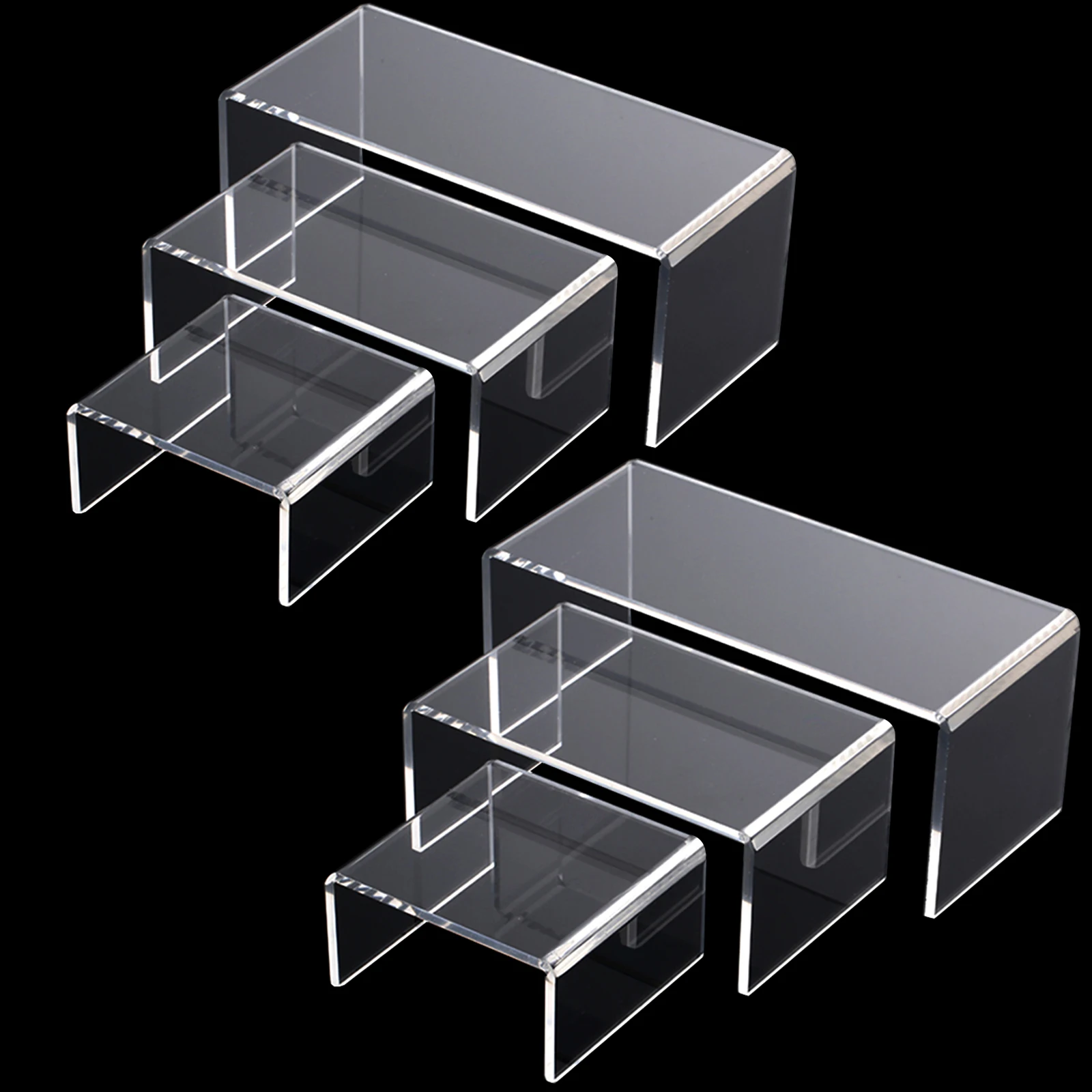Clear-Acr-lico-Display-Risers-Puppet-Collectibles-Perfume-J-ias-Car-ter ...