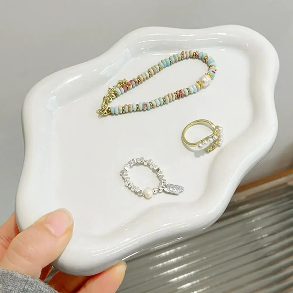 Einfache Zubehör Ablage Koreanischen Stil Ins Stil Schmuck Display Ablage Kosmetische Container Tablett Heimgebrauch – Detail 5