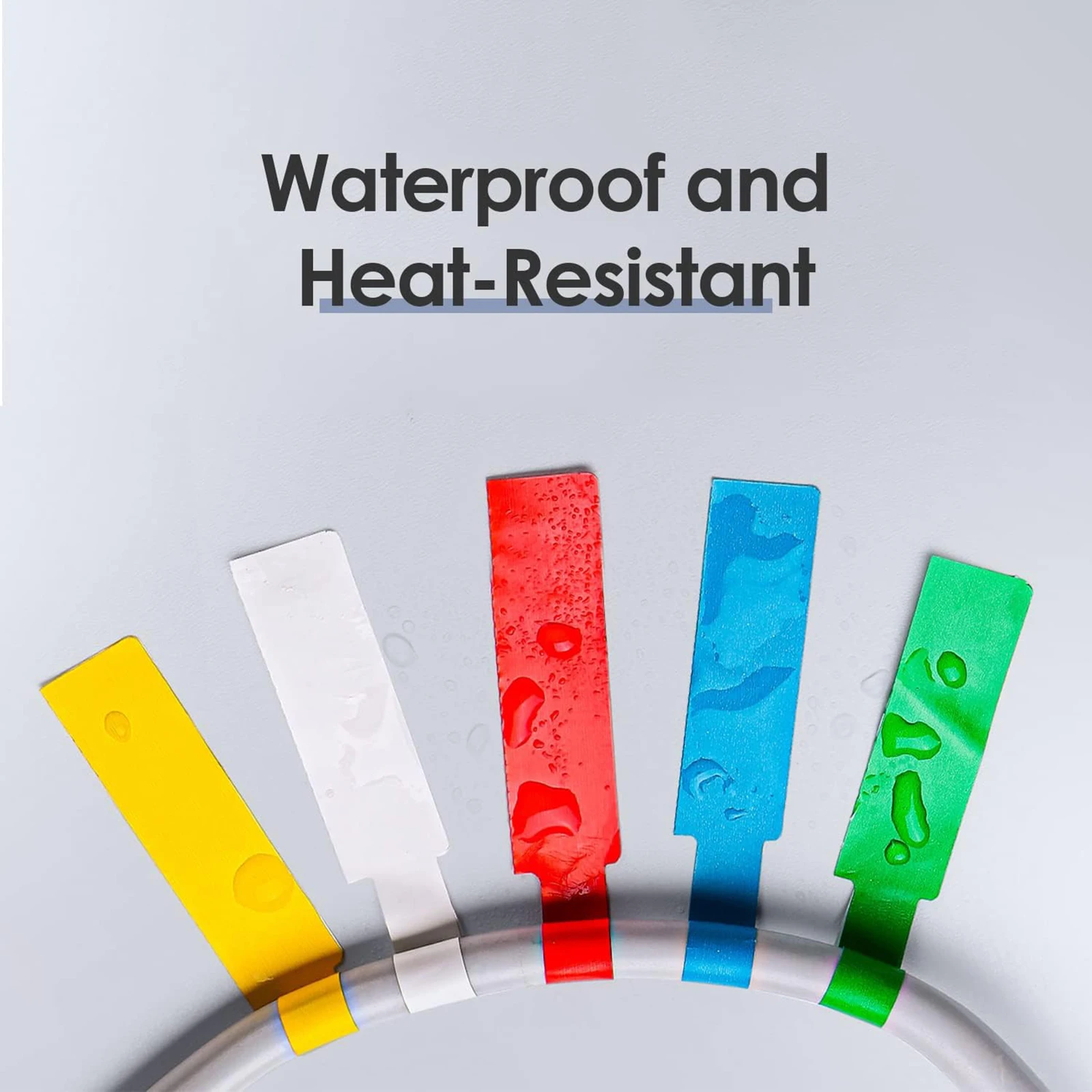 Setyl Cable Labels For Thick Cables - 100 Pack Wrap-Around QR Code Asset Tags, 70x15mm, Durable Polypropylene, For IT Management 3 thumbnail image