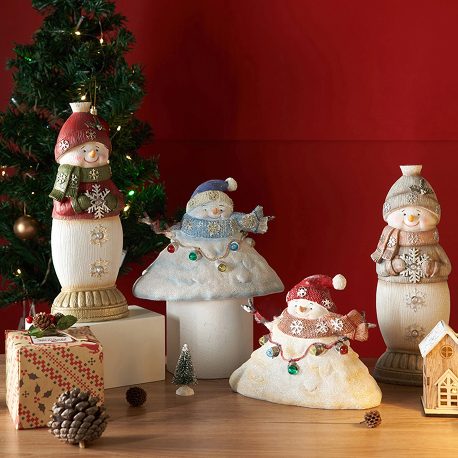 geur generatie Implicaties Hars Ambachten Sneeuwpop Pop Ornament Vrolijk Kerstfeest Decoratie Voor  Thuis 2023 Xmas Decoratie Nieuwe Jaar 2023 # T2g| | - AliExpress