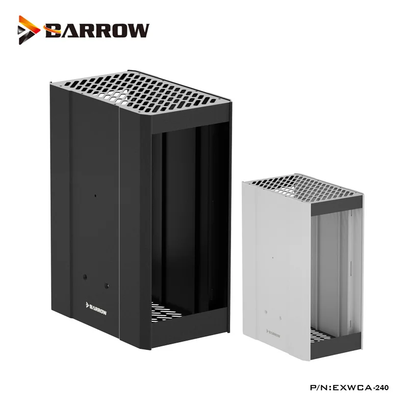 

Barrow Aluminum ITX Case,External Modify Water Cooling Build White,Black Chassis Kit,Simple Liquid Loop Set,EXWCA-240