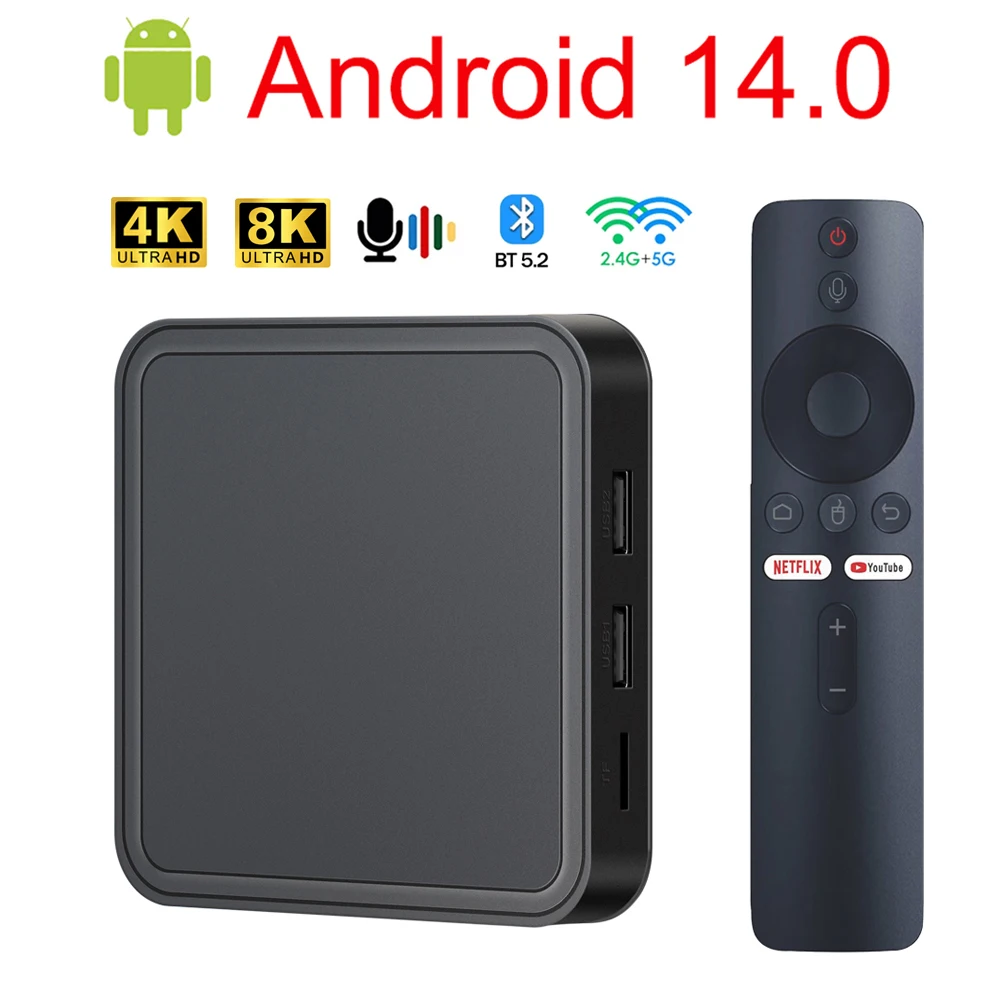 Boîtier Streaming Android TV 8K UHD - Stockage 16 Go - Clé HDMI Google TV - Chromecast