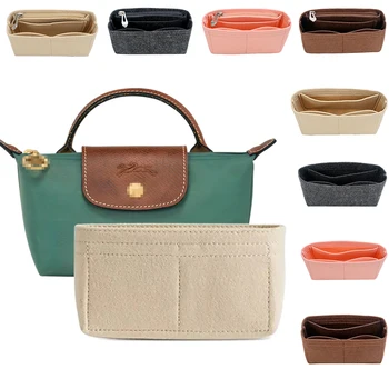 Organizzatore di borse per Longchamp Borsa tote piccola Borsa per riporre e rifinire Borsa interna Fodera per borse Inserto per organizer adatto per dimensioni mini