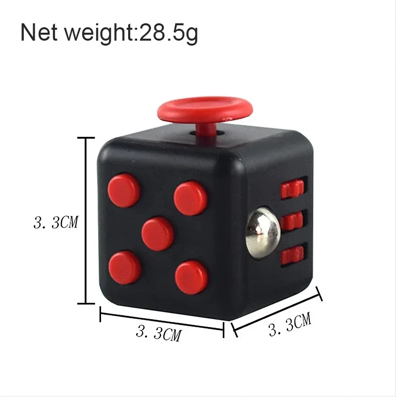 Solid Color Fidget Decompression Dice for Release Stress Autism Anxiety Relieve Adult Kids Stress Relief Anti-Stress Fingertip 3